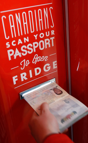 Sochi Beer Fridge, Team Canada, Olympics Sochi Beer Fridge, Team Canada, Olympics